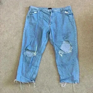ASOS light wash distressed jeans in size 48 inches